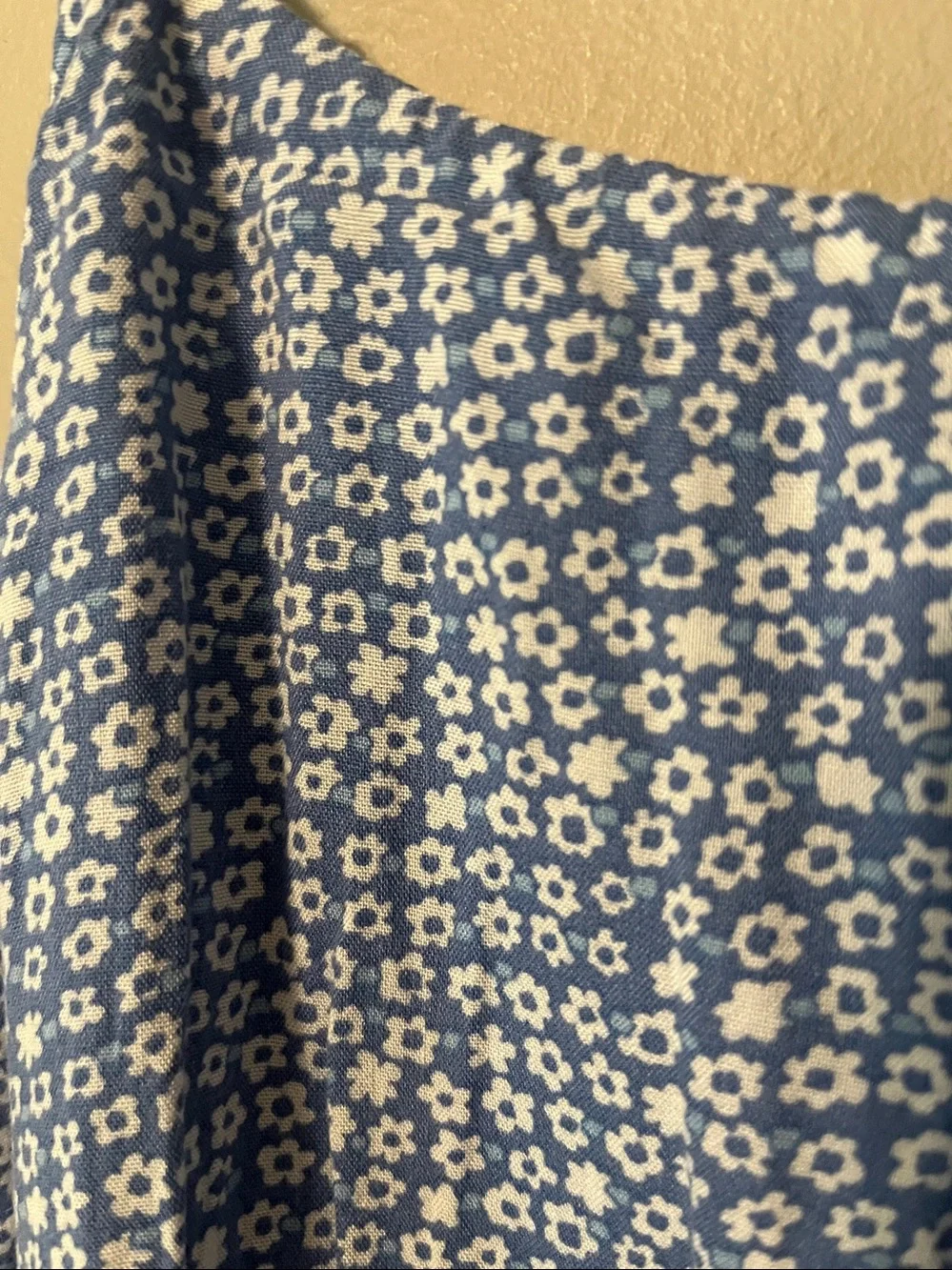 New! Abercrombie Kids Blue Floral Dress w/‎ Hand Pockets Size 13/14 NWT